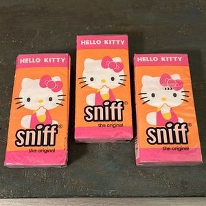 Hello Kitty Sniff Tissues ( 3 packs )